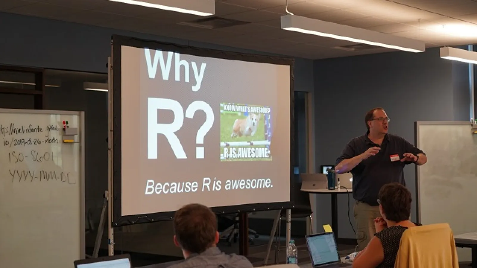 Picture of the Data Carpentry workshop held in AU 2019