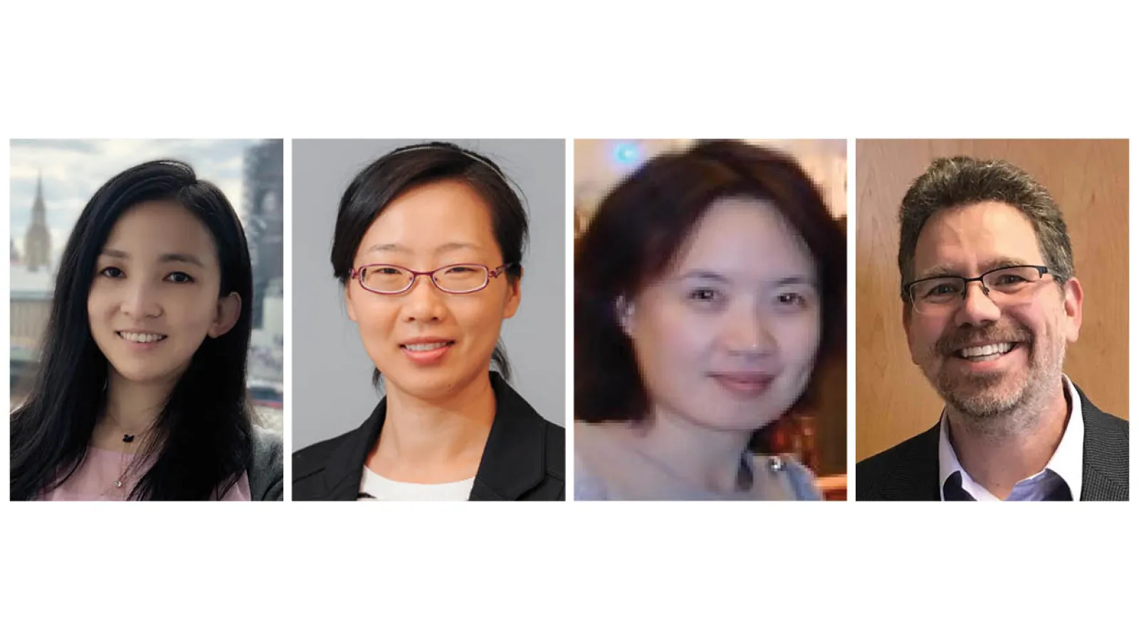 Headshots of Huan Sun, Xia Ning, Jian Chen and Eric Fosler-Lussier