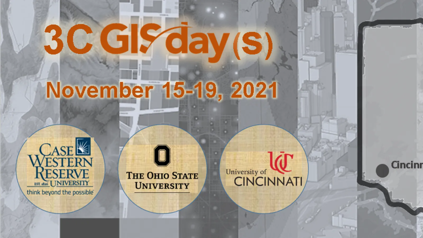 Promotional banner for 3C GIS Days