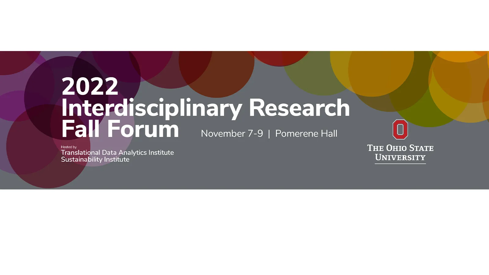 webpage banner for fall forum