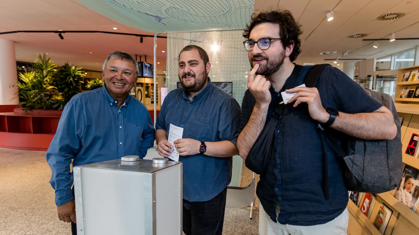 guests looking at an exhibit