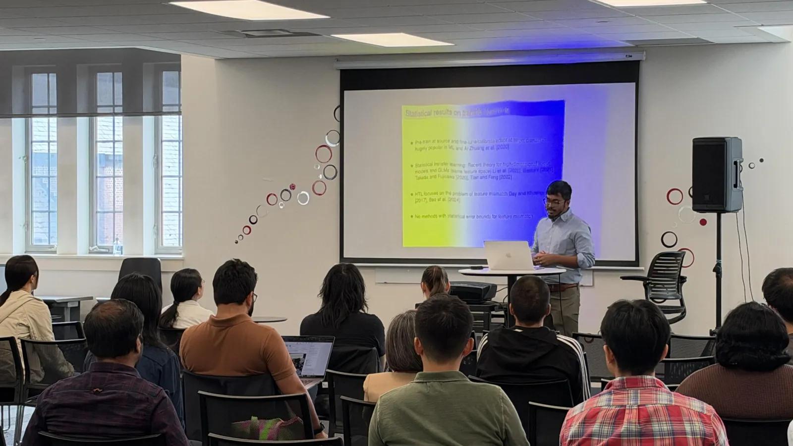 Subhadeep Paul presents on heterogeneous statistical transfer learning at TDAI’s Workshop on Transfer Learning.