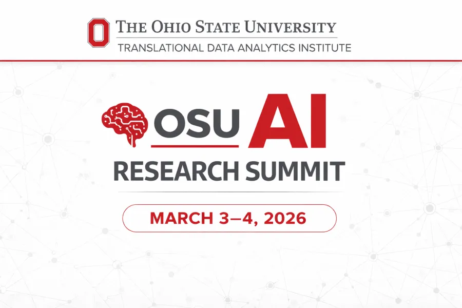 OSU AI Research Summit, March 3–4, 2026 at the Blackwell Inn and Pfahl Conference Center.
