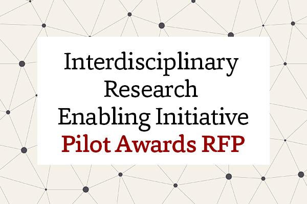 Graphic reading Interdisciplinary Research Enabling Initiative Pilot Awards RFP
