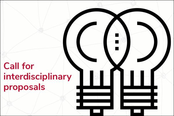 Call for proposals graphics with overlapping lightbulbs representing interdisciplinary ideas