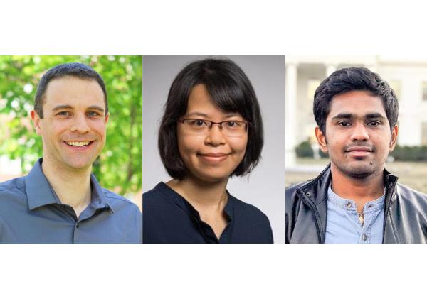 Headshots of Dr. Andre Carrel, Dr. Huyen Le, and Harsh Shah