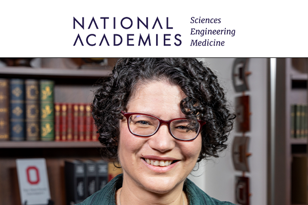 Headshot of Tanya Berger-Wolf below the logo for National Academies