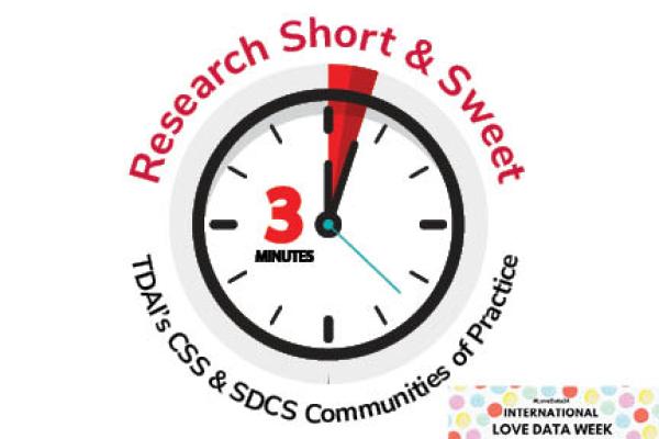 CSS & SDCS Short & Sweet Logo - with Love Data Week tag