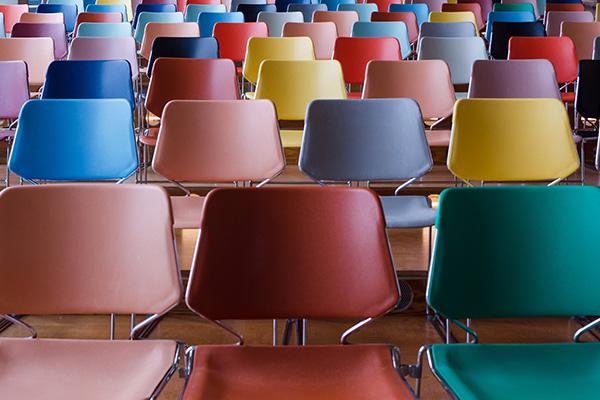 Image of multicolored chairs