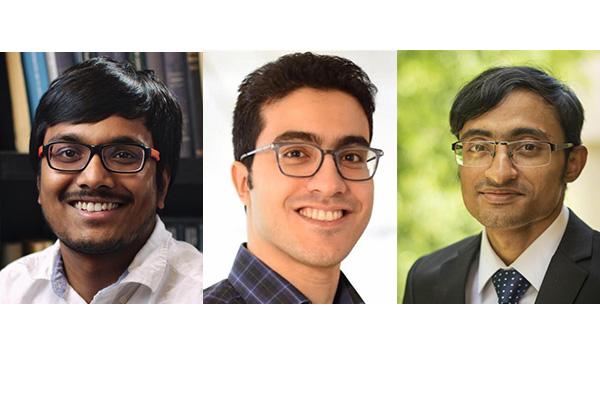 Headshots of Subhadeep Paul, Mahdi Khalili and Debdipta Goswami