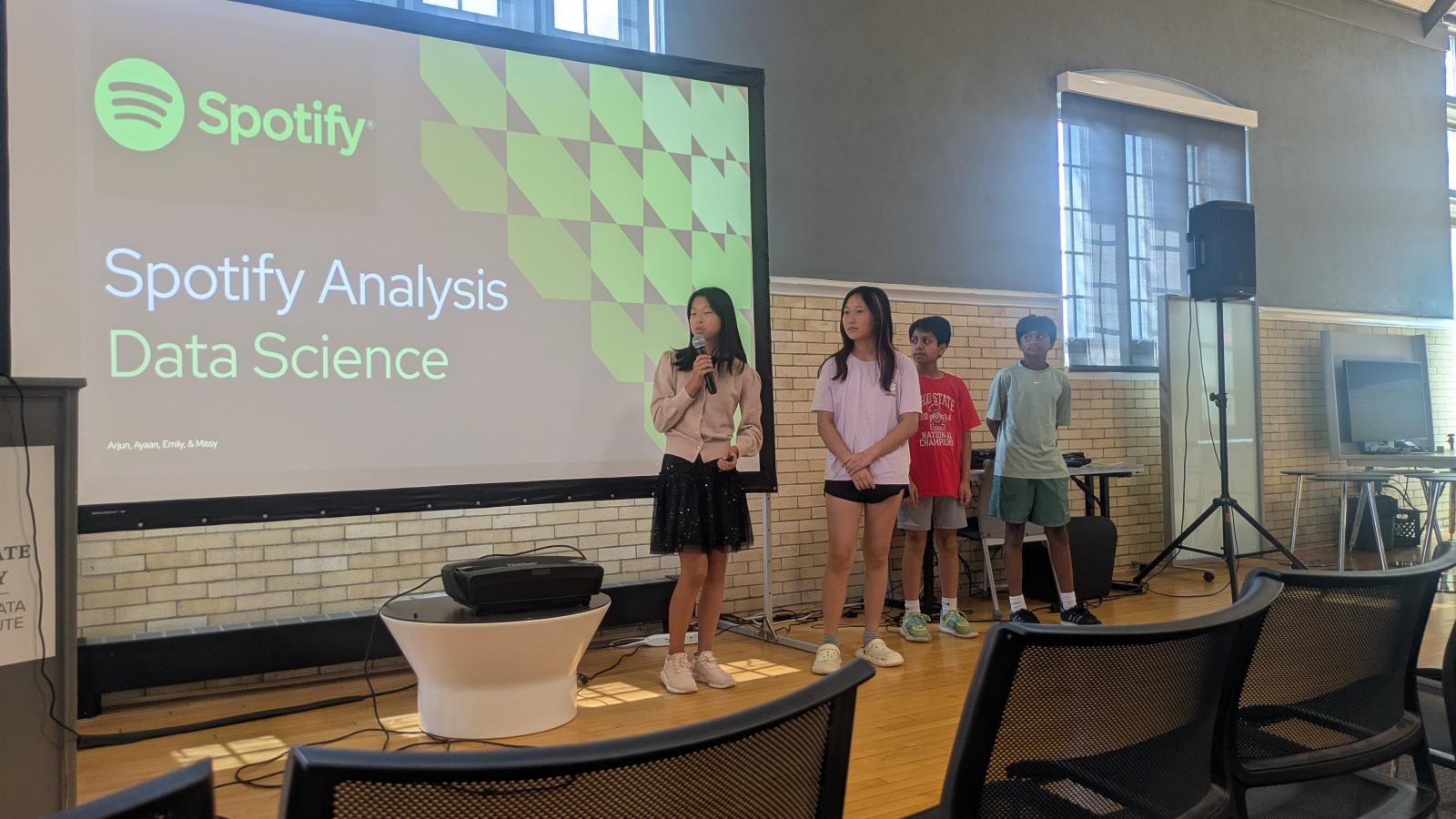 students presenting
