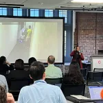 Dr. Ayanna Howard, Dean of Engineering at The Ohio State University presenting on hacking the human bias in AI