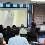 Dr. Ayanna Howard, Dean of Engineering at The Ohio State University presenting on hacking the human bias in AI